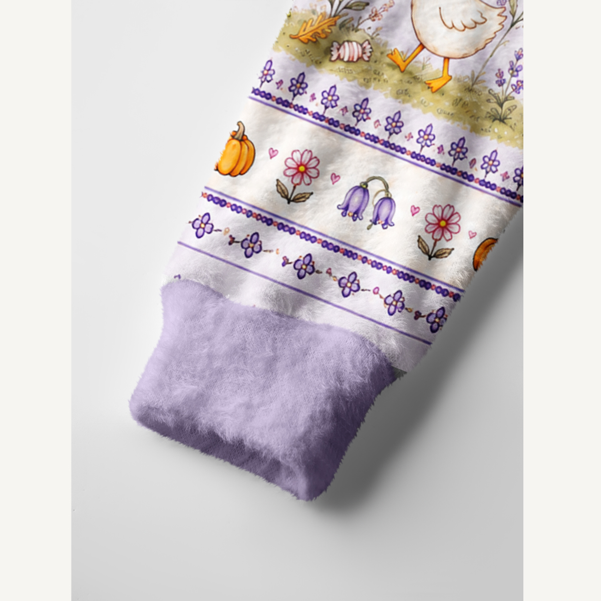 Witchy Goose Garden Print Halloween Ugly Cardigan Sweaters