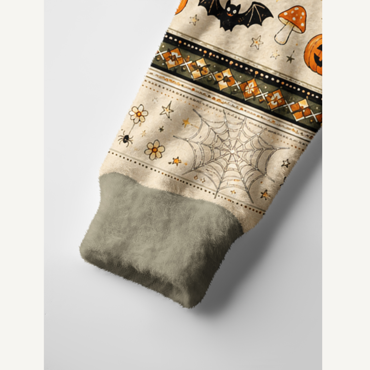 Harvest Ghost Garden Print Ugly Cardigan Sweaters