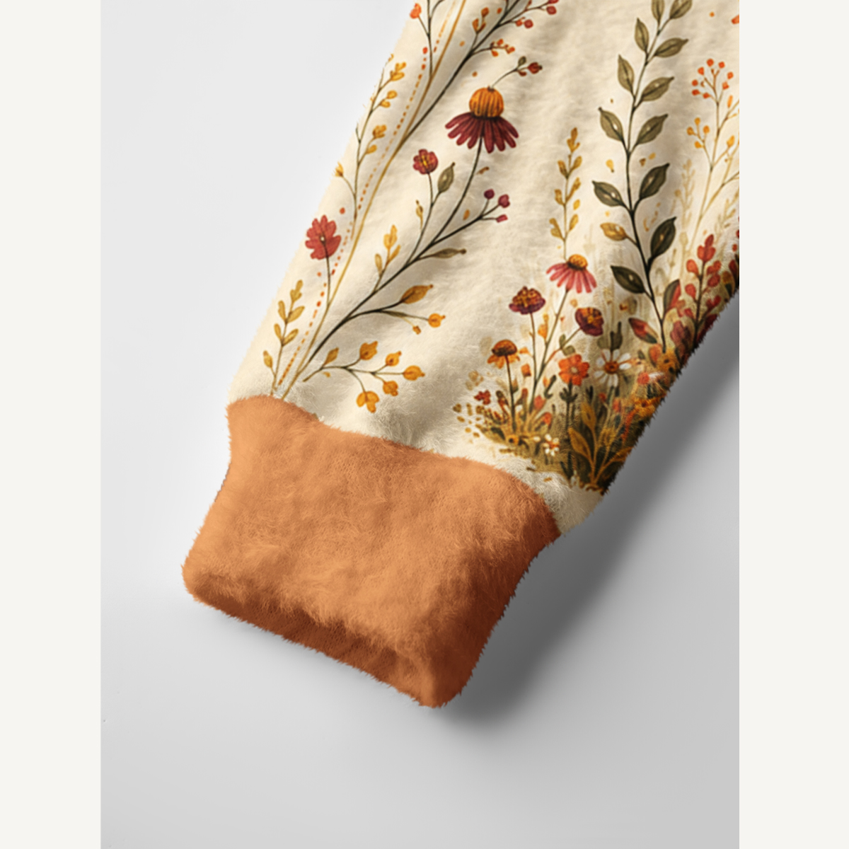 Autumn Cottage Garden Print Ugly Cardigan Sweaters