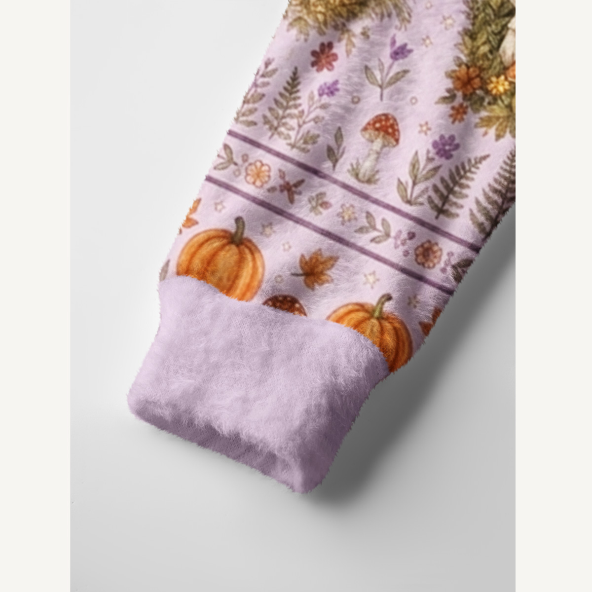 Lavender Pumpkin Country Ghost Cardigan Print Ugly Cardigan Sweaters