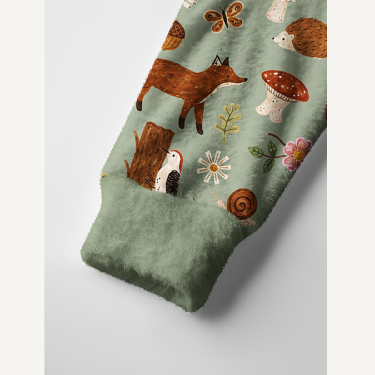 Woodland Nature Notes Print Ugly Cardigan Sweaters