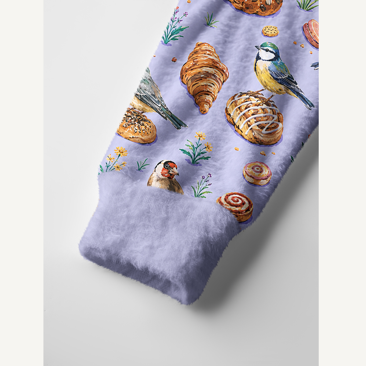 Pigeon Pastry Party Print Ugly Cardigan Sweaters