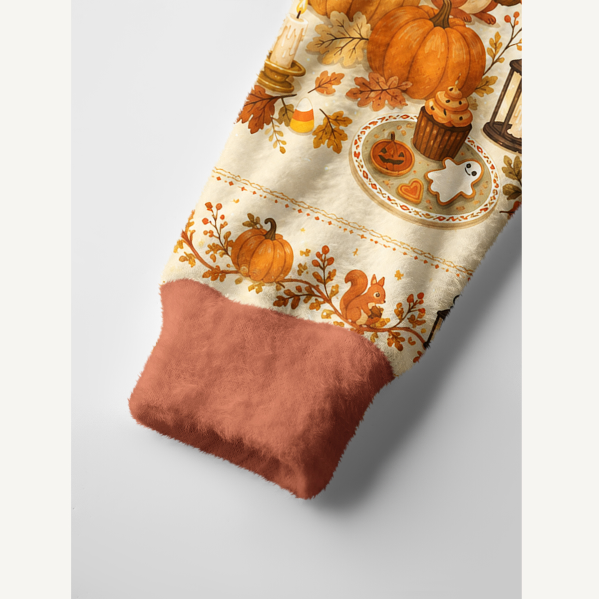 Pumpkin Ghost Harvest Print Ugly Cardigan Sweaters