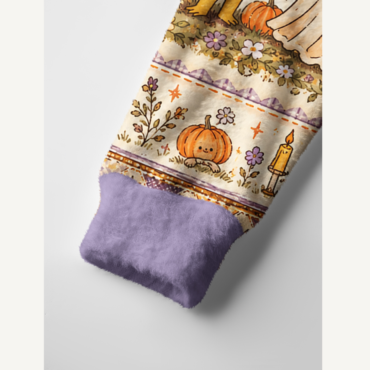 Whimsy Halloween Friends Print Ugly Cardigan Sweaters