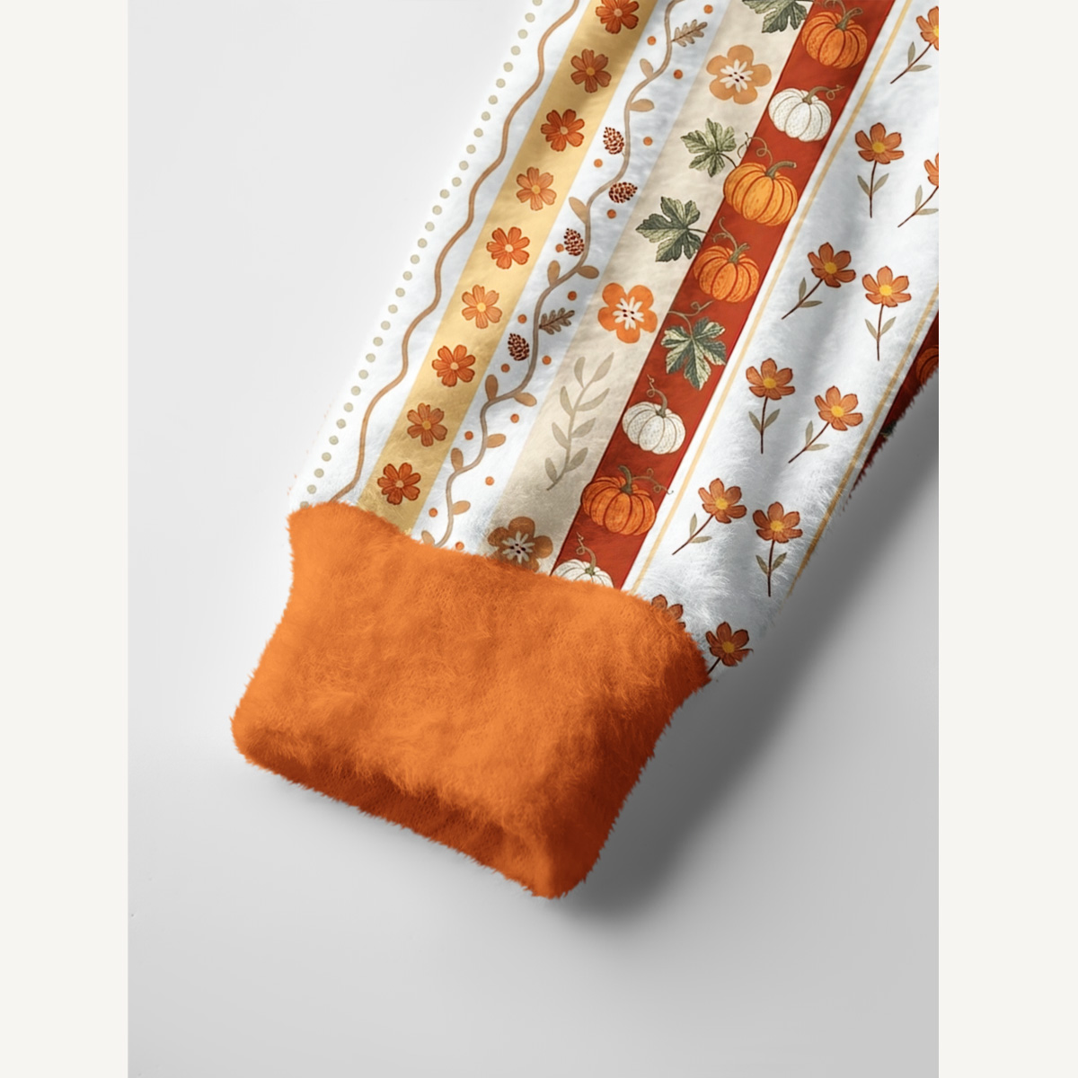 Autumn Pumpkin Patch Stripe Print Ugly Cardigan Sweaters