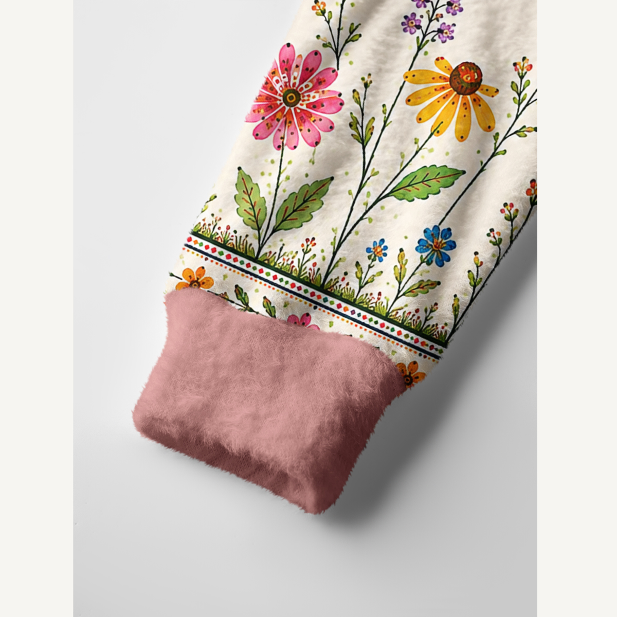 Boho Butterfly Wildflower Meadow Print Ugly Cardigan Sweaters