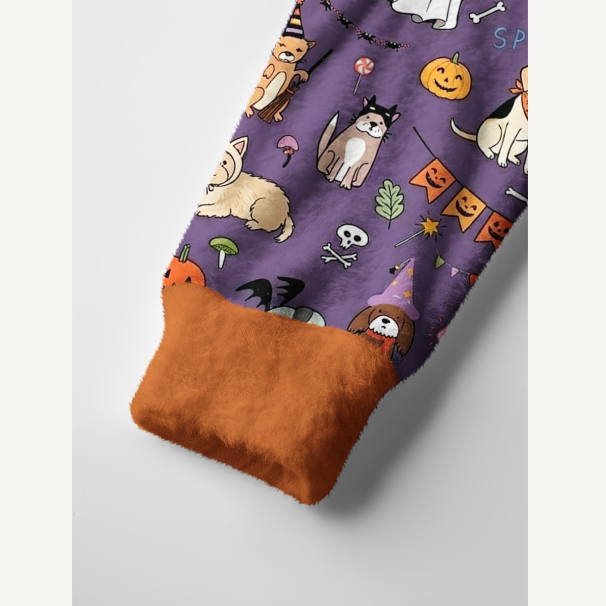 Halloween Spooky Pet Parade Print Ugly Cardigan Sweaters