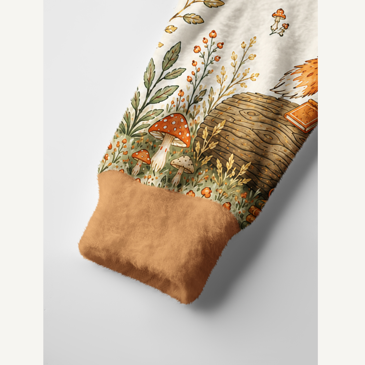 Cozy Woodland Fox Print Ugly Cardigan Sweaters