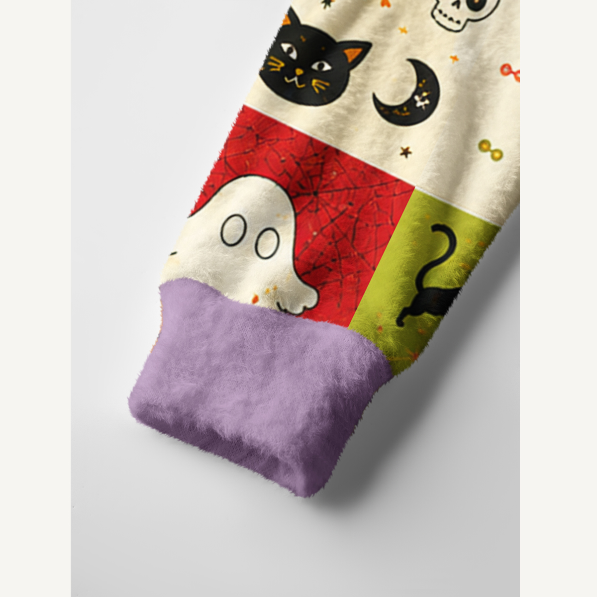 Spooky Sweet Patchwork Print Ugly Cardigan Sweaters
