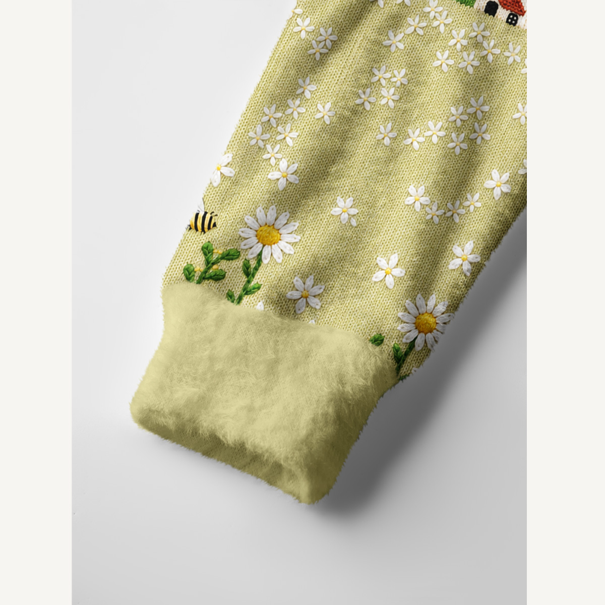 Valley Cottage Daisy & Bees Print Ugly Cardigan Sweaters