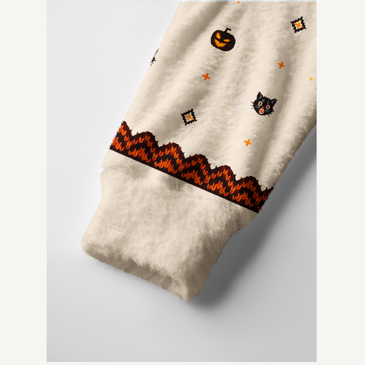 Halloween Pumpkin Art Print Ugly Cardigan Sweaters