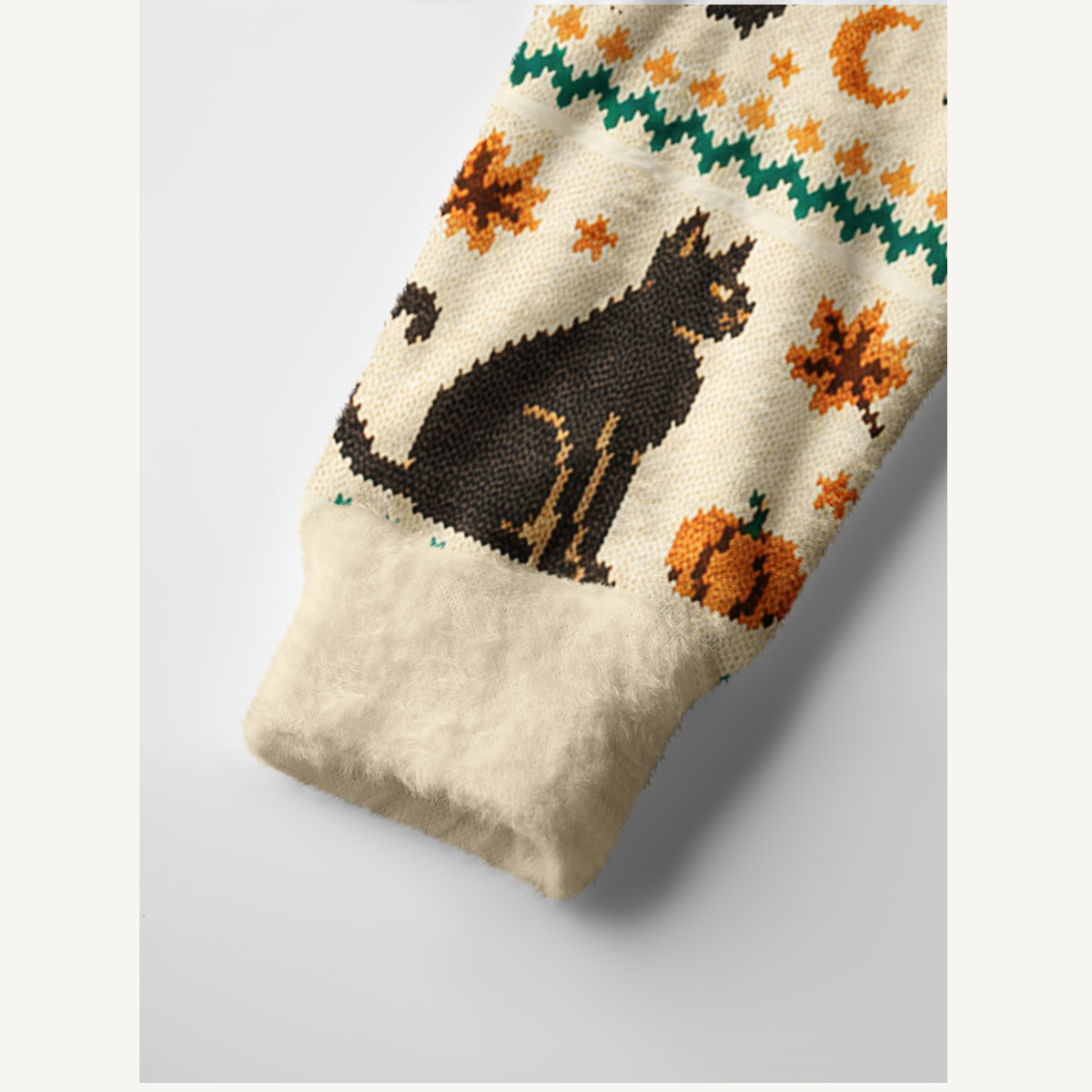 Halloween Cat Pumpkin Bat Ugly Cardigan Sweaters