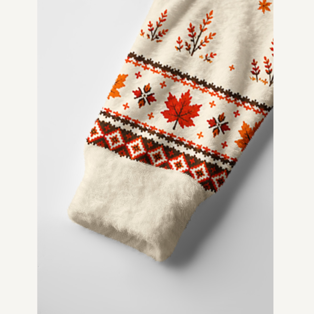 Autumn Forest Fox Print Ugly Cardigan Sweaters