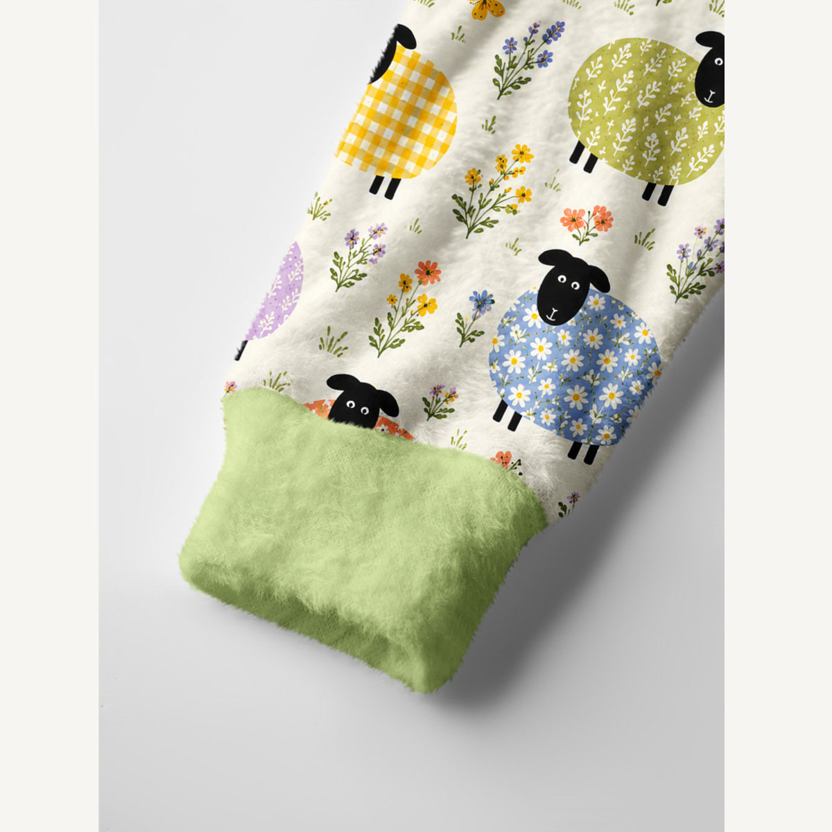 Pastel Meadow Flock Print Ugly Cardigan Sweaters