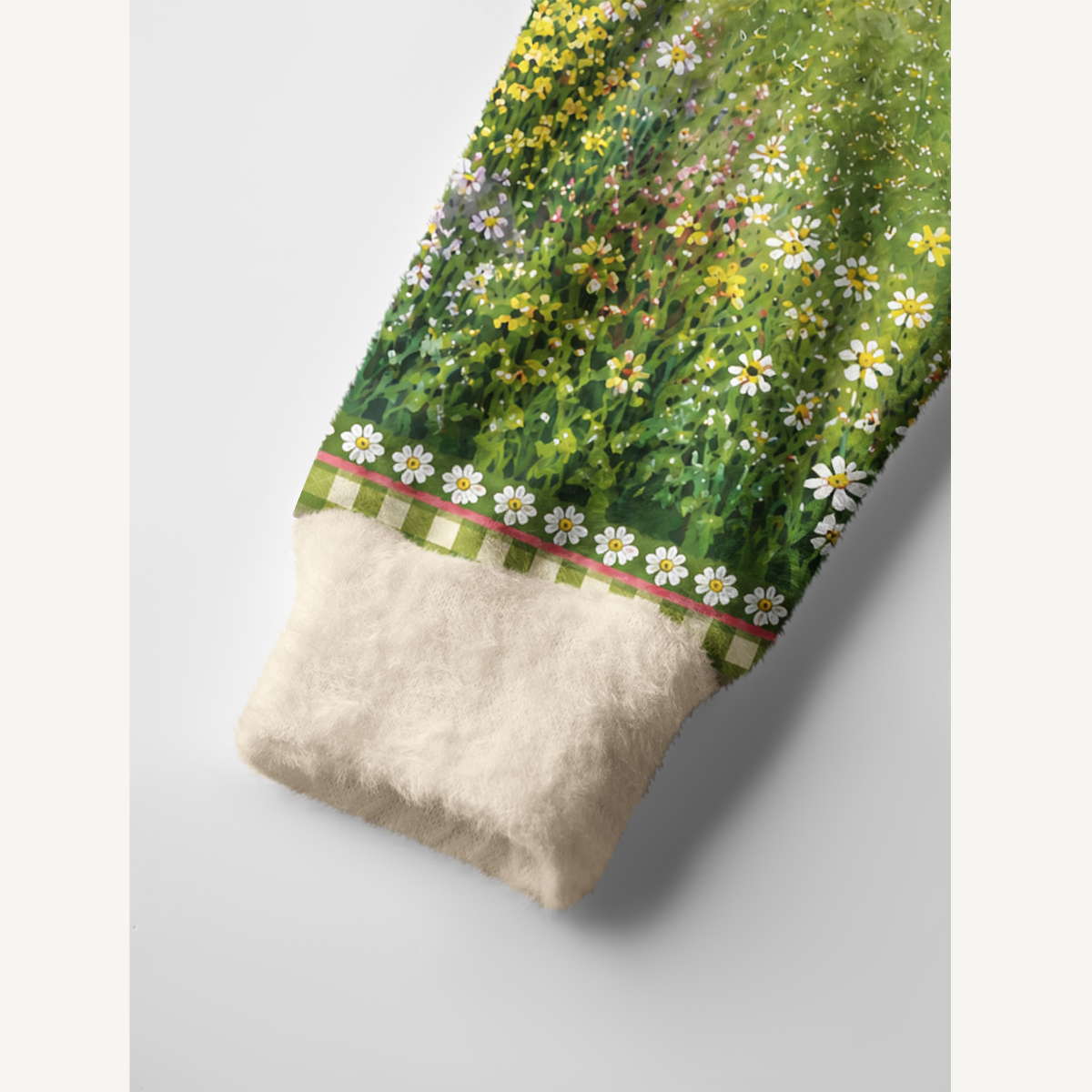 Blooming Hen Garden Print Ugly Cardigan Sweaters