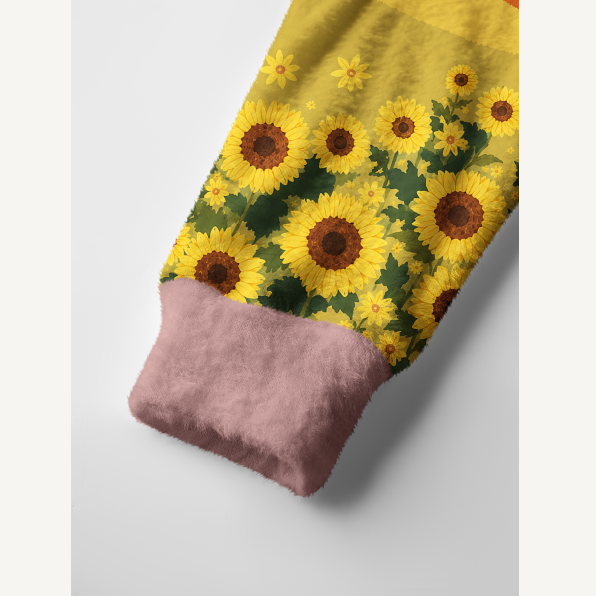 Sunflower Meadow Cottage Print Ugly Cardigan Sweaters