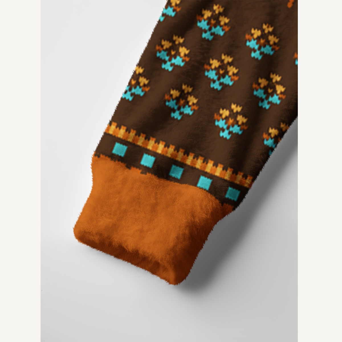 Western Horseshoe Trail Print Ugly Cardigan Sweaters