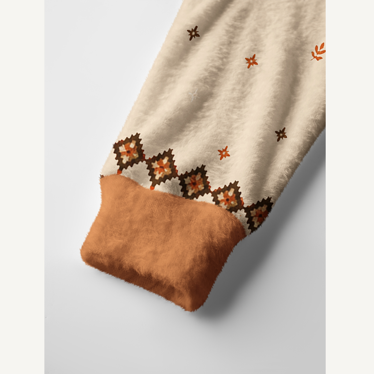 Woodland Pumpkin Harvest Print Ugly Cardigan Sweaters