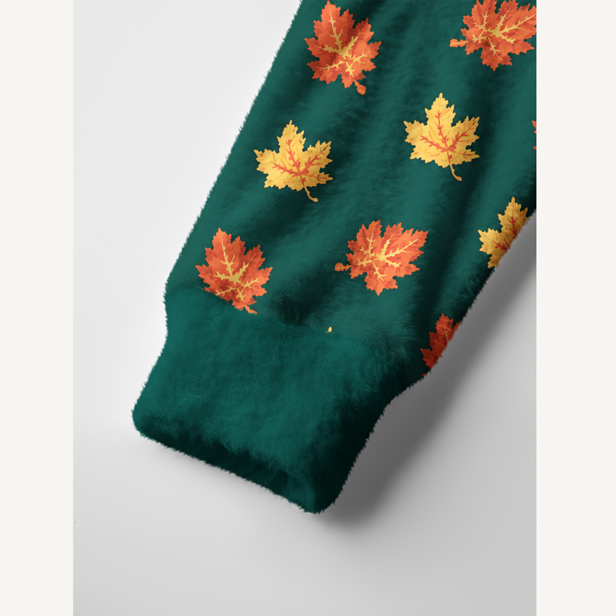 Autumn Maple Leaf Forest Print Ugly Cardigan Sweaters