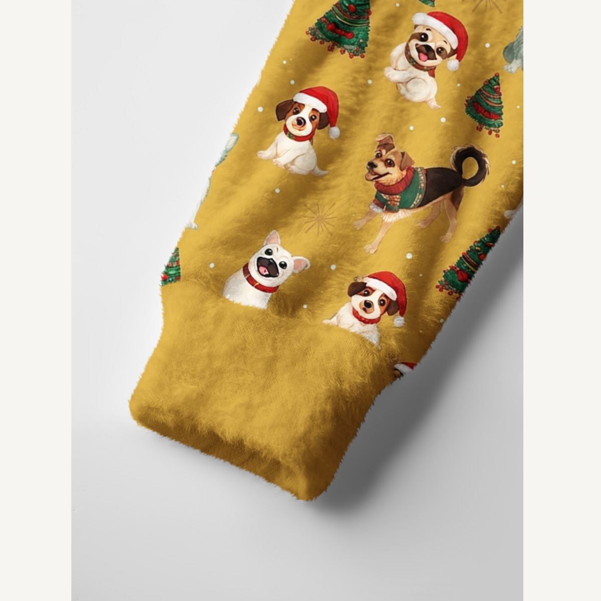 Christmas Puppies Holiday Print Ugly Cardigan Sweaters