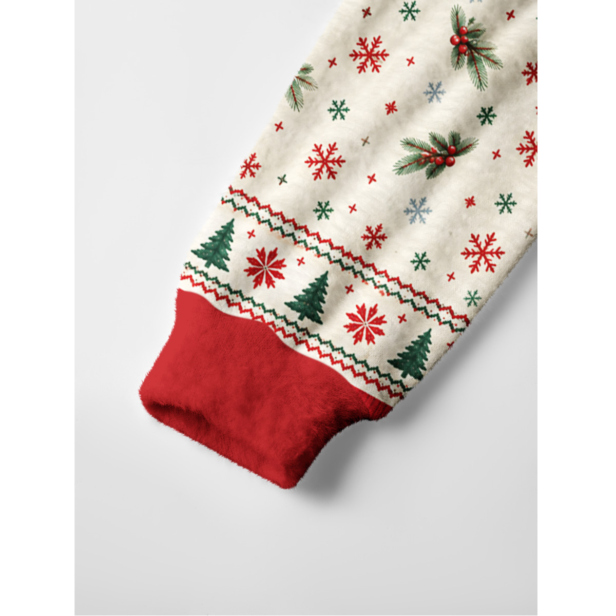 Cozy Christmas Farm Truck Cow Christmas Fuzzy Crewneck Sweater