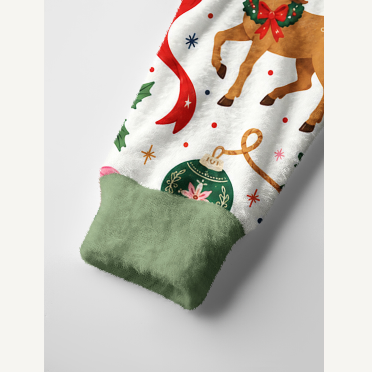 Western Christmas Rodeo Print Ugly Cardigan Sweaters