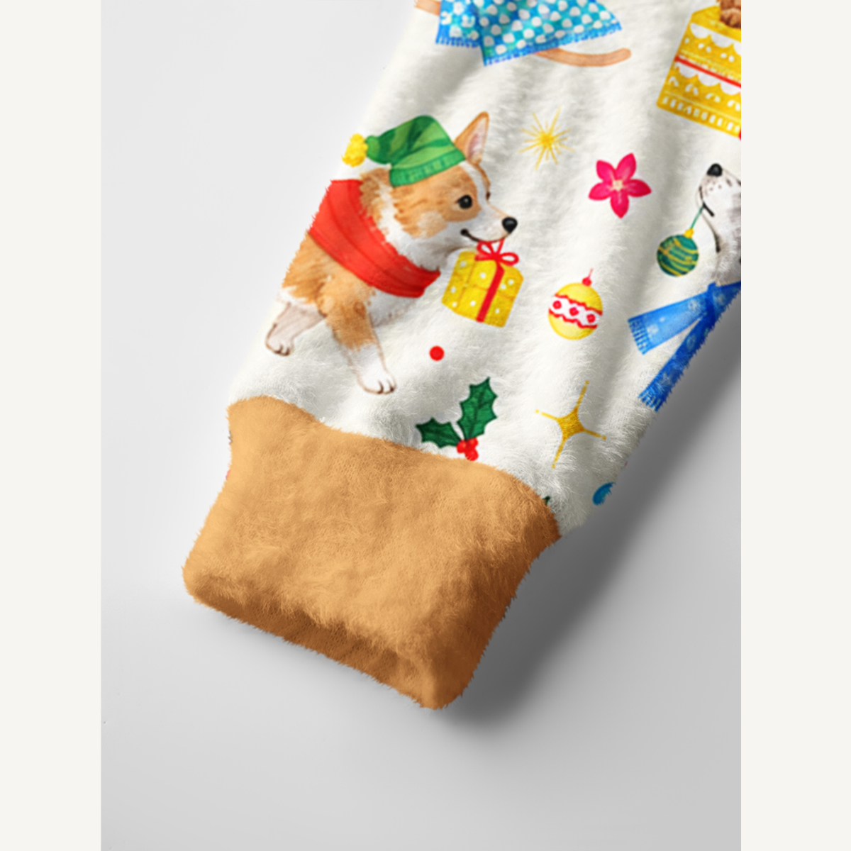 Christmas Dogs & Gifts Print Cardigan Sweaters