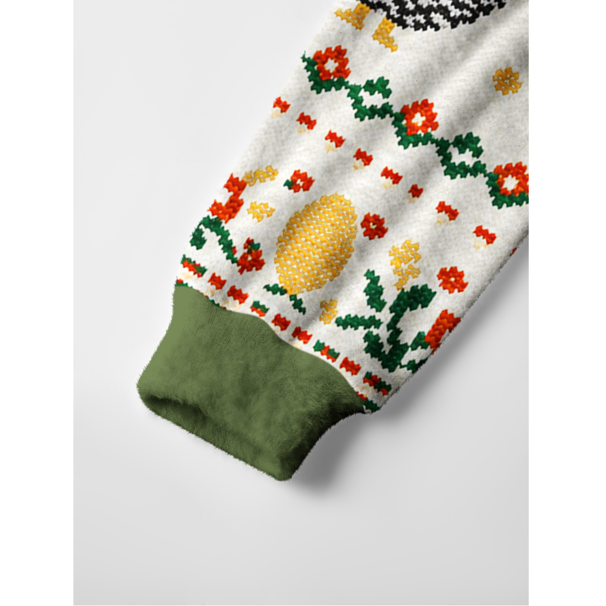 Vintage Farmhouse Chicken Fuzzy Crewneck Sweater