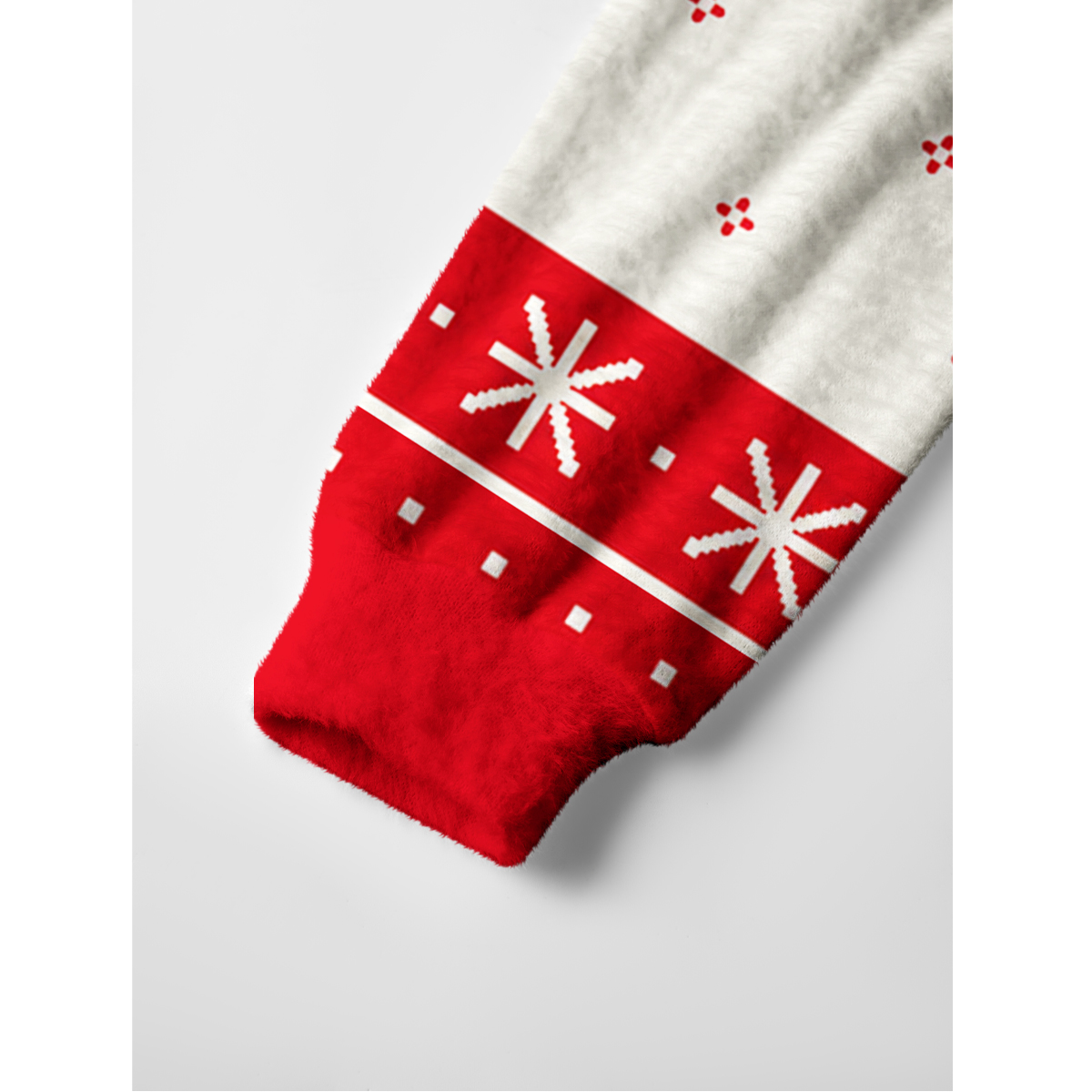 Christmas Highland Cow Fuzzy Crewneck Sweater