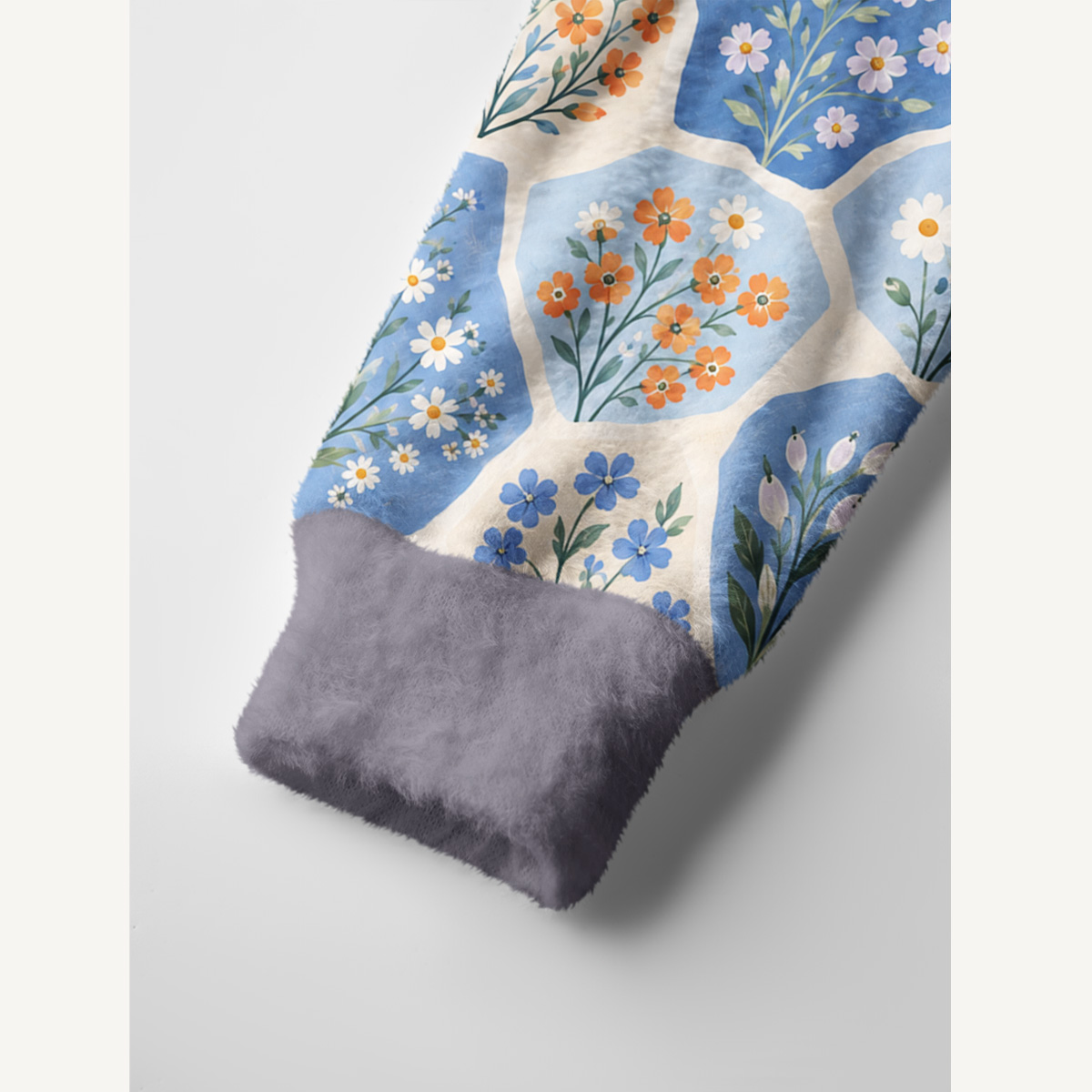 Blue Meadow Wildflower Print Cardigan Sweaters