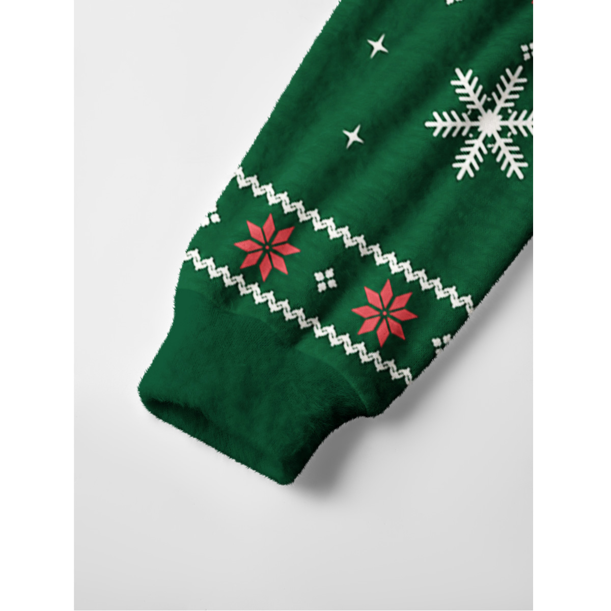 Jolly Christmas Cow Fuzzy Crewneck Sweater