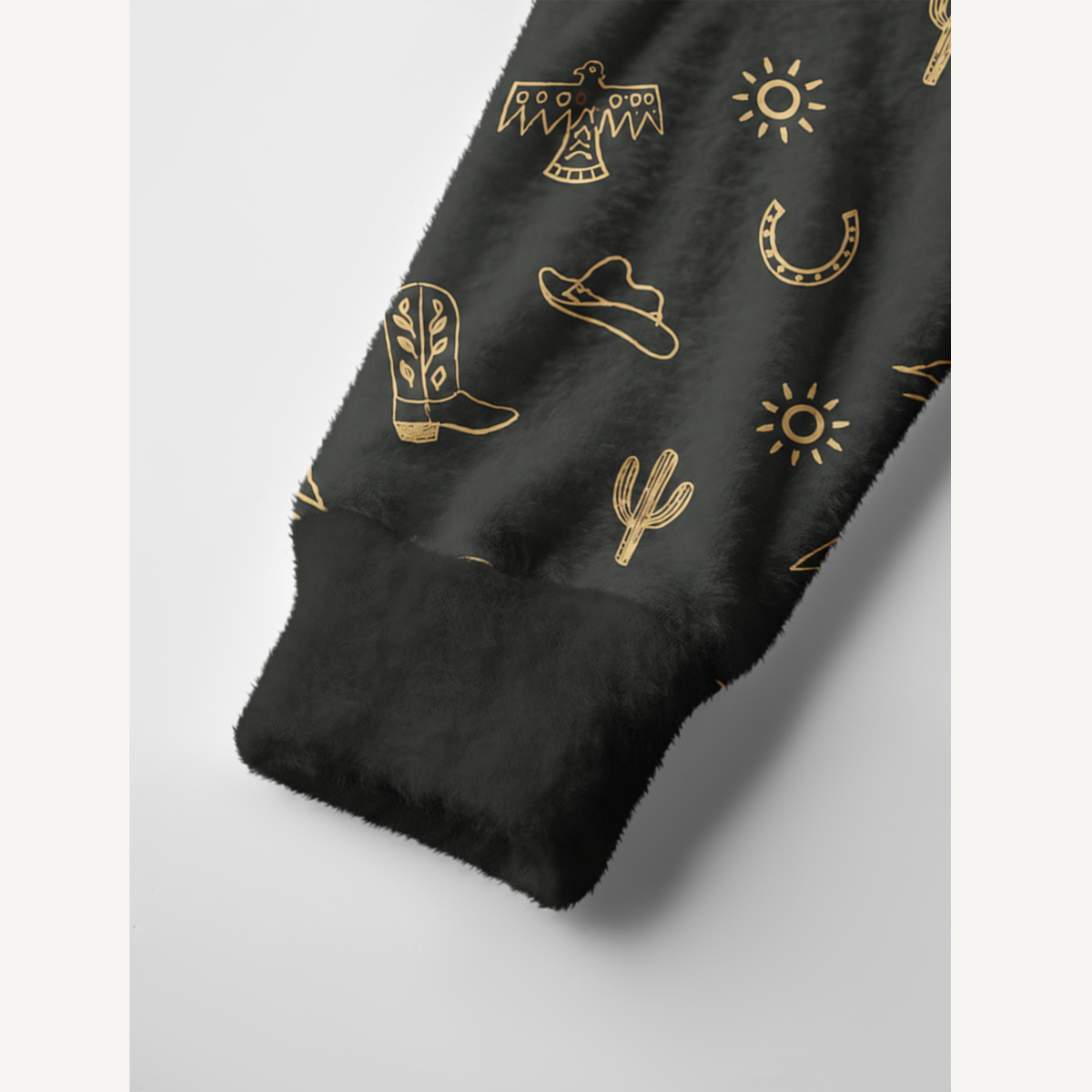 Desert Western Cowboy Print Cardigan Sweaters