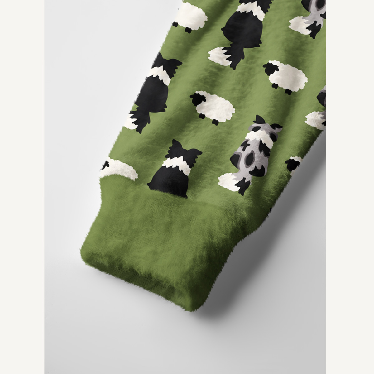 Country Farm Sheepdog Print Cardigan Sweaters