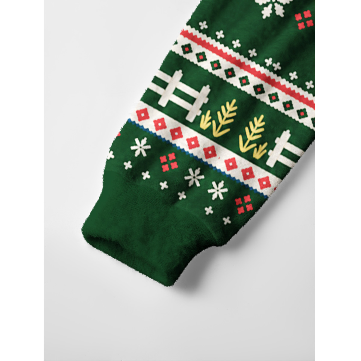 Festive Goose Friends Fuzzy Crewneck Sweater