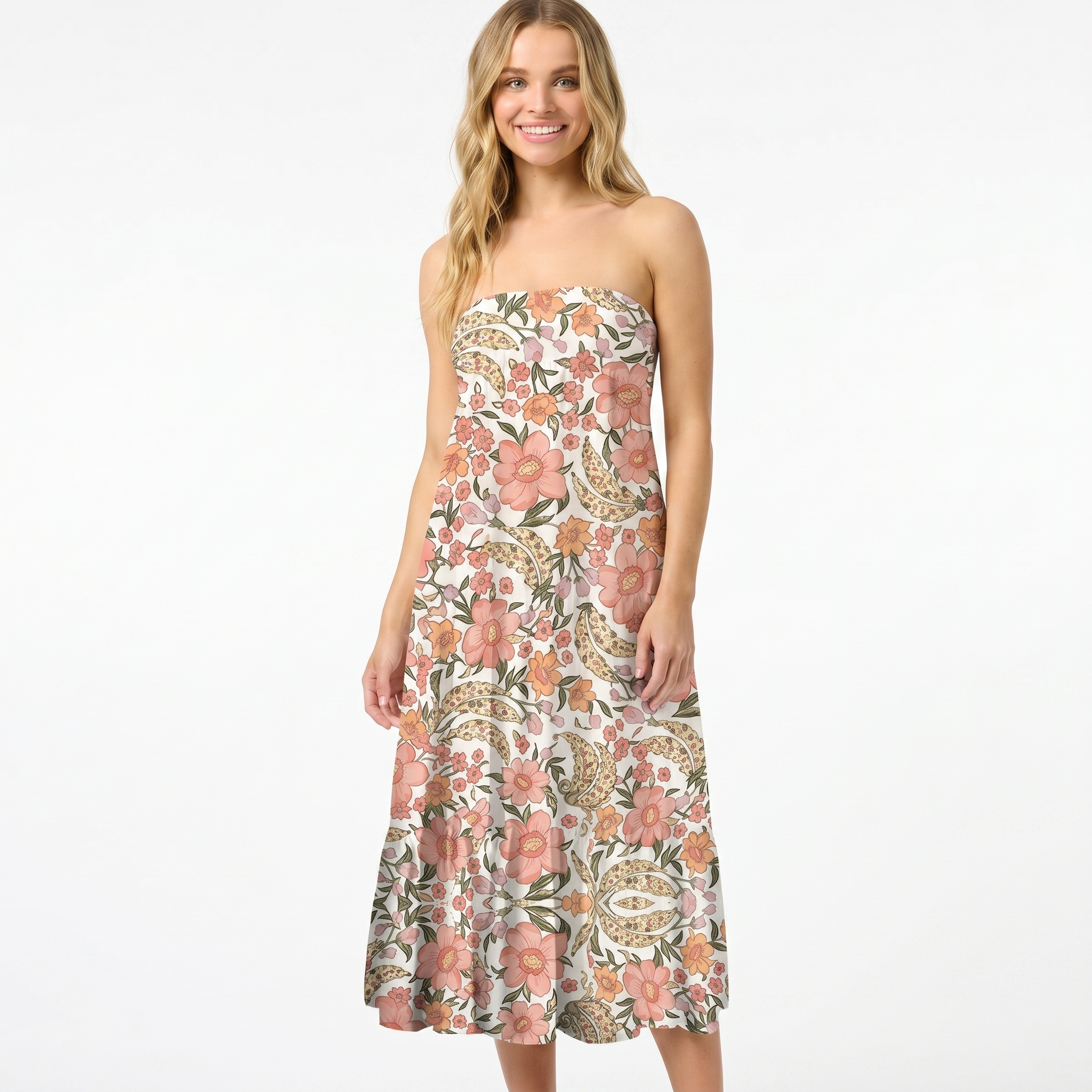 Amber Bloom Print Maxi Skirt