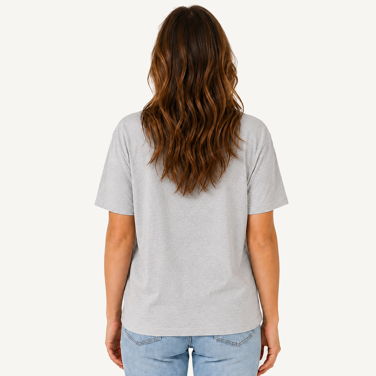 Watercolor Meadow Kittens Guide Print Crew Neck Cotton Tee