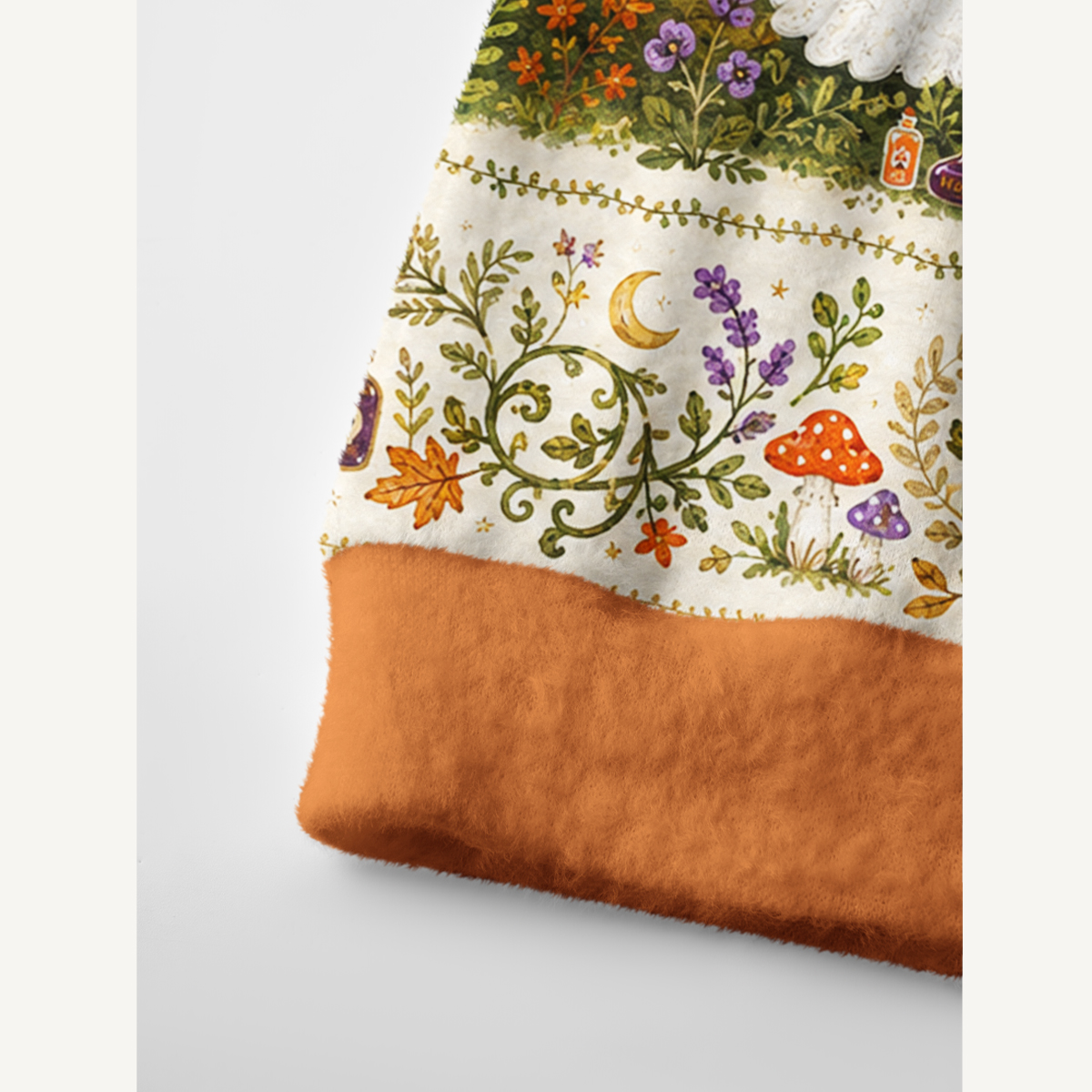 Ghostly Harvest Garden Print Halloween Ugly Cardigan Sweaters