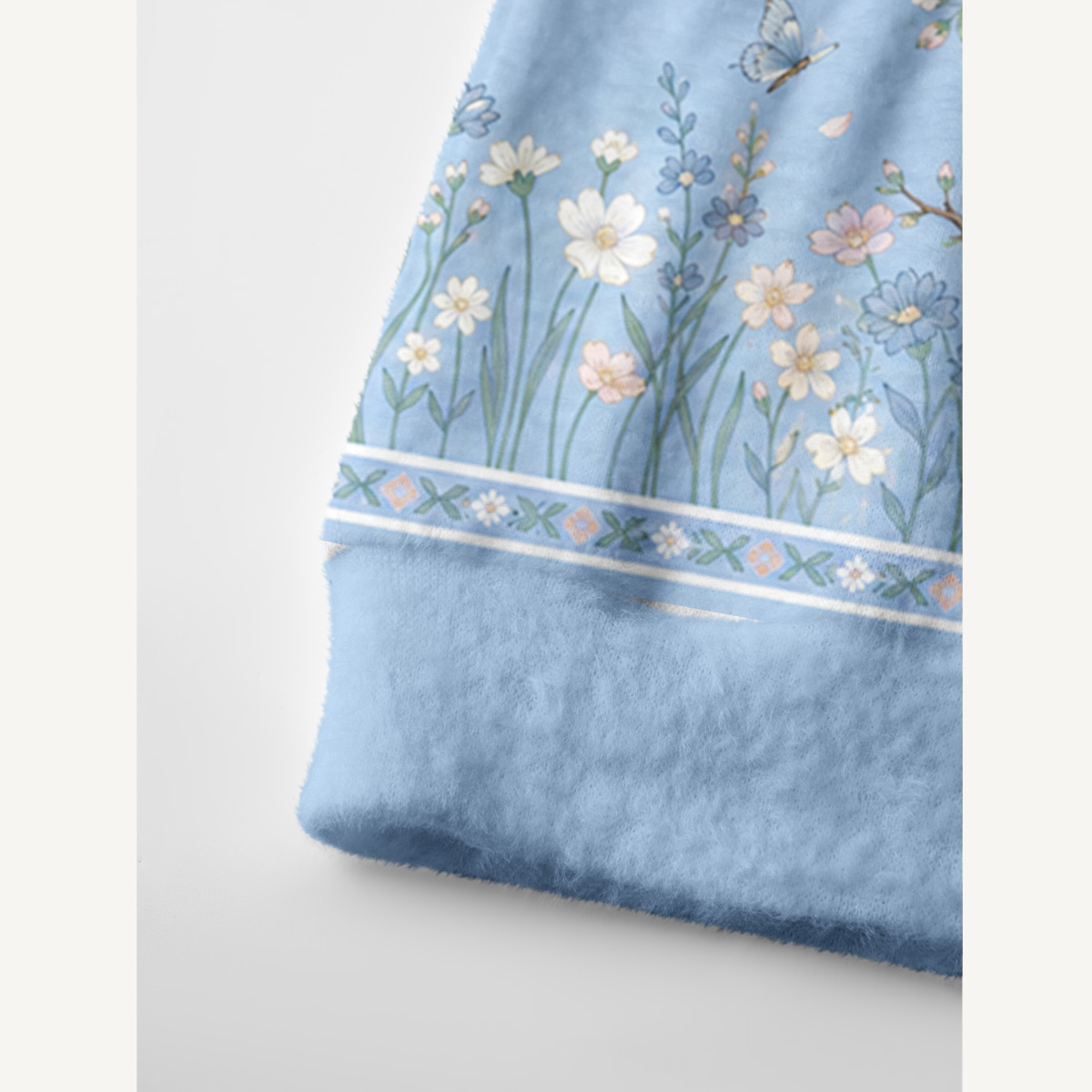 Almond Blossoms Under the Stars Print Ugly Cardigan Sweaters