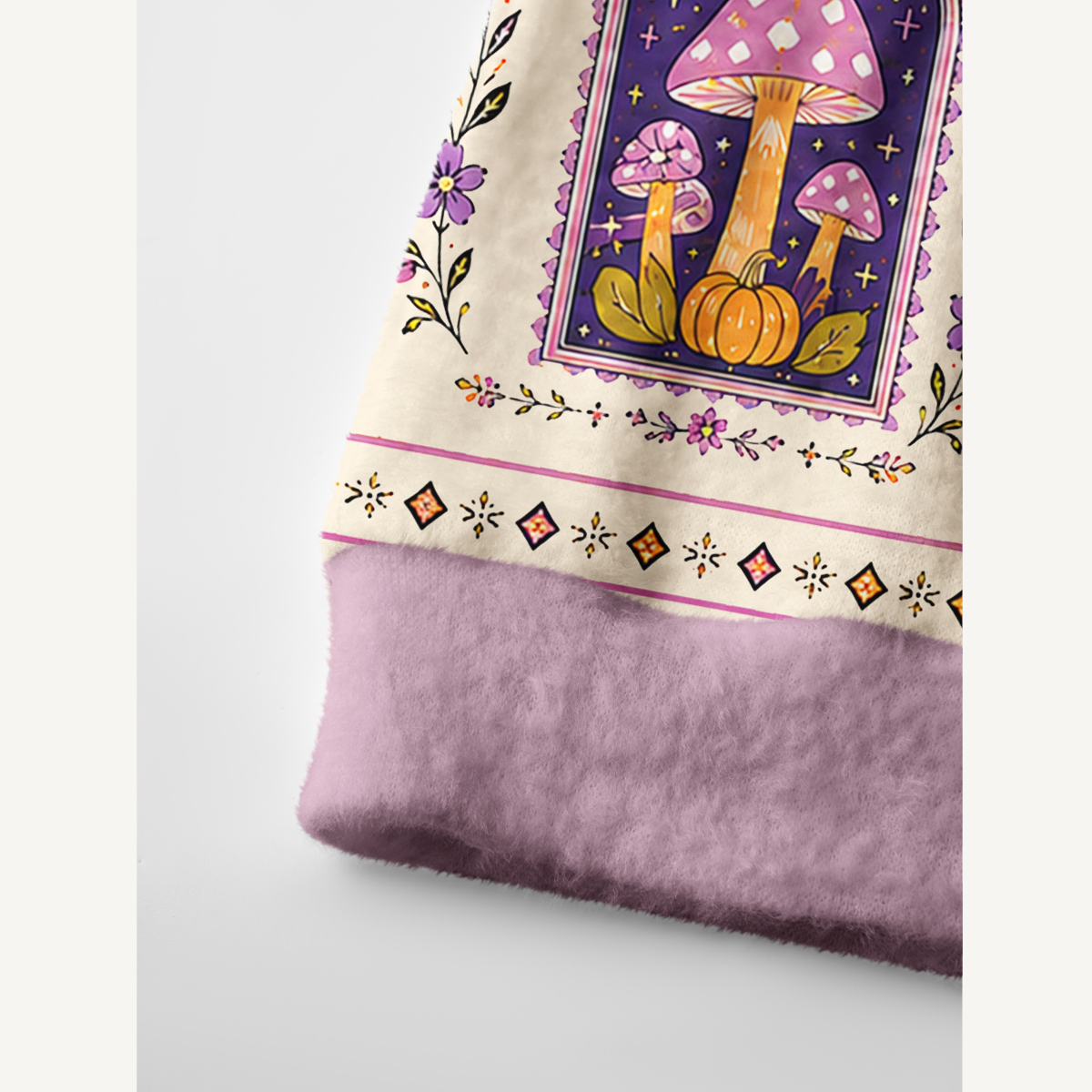 Moonlit Ghost Garden Print Ugly Cardigan Sweaters