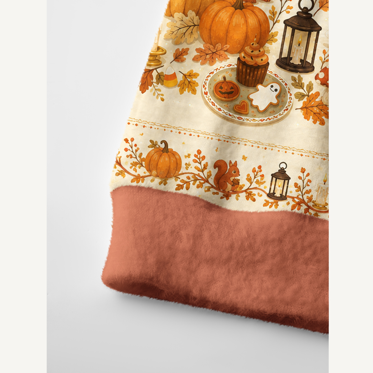 Pumpkin Ghost Harvest Print Ugly Cardigan Sweaters