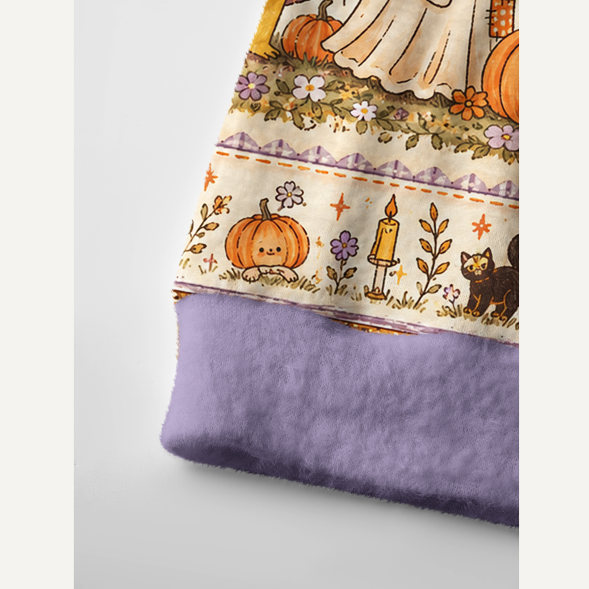 Whimsy Halloween Friends Print Ugly Cardigan Sweaters