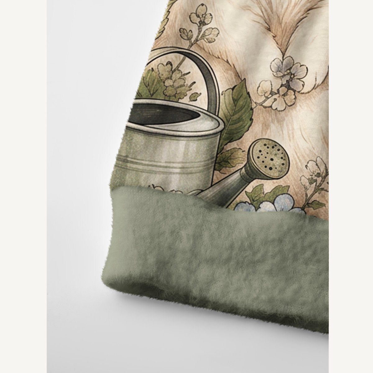 Hydrangea Garden Napping Cats Print Ugly Cardigan Sweaters