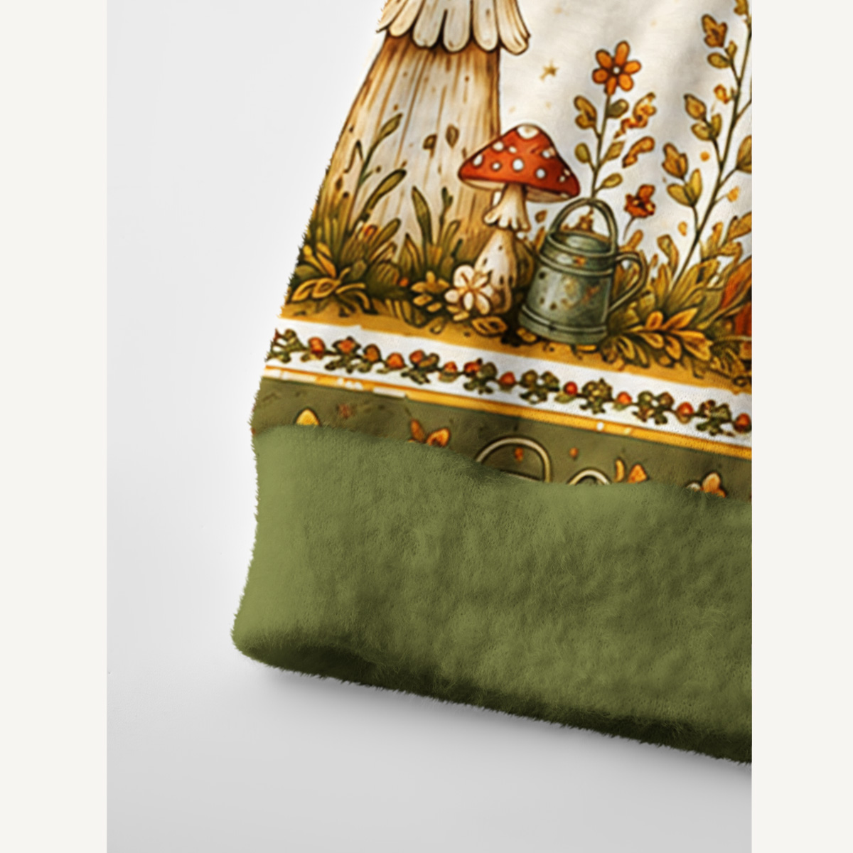 Fairy Tale Mushroom Little Frog Witch Garden Print Ugly Cardigan Sweaters