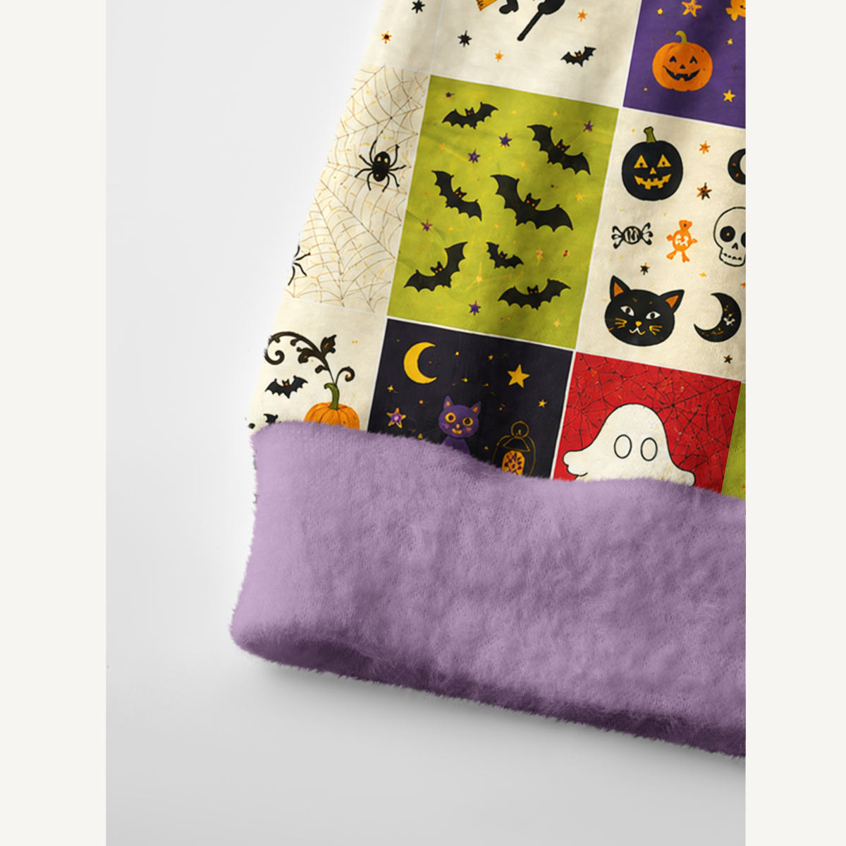 Spooky Sweet Patchwork Print Ugly Cardigan Sweaters