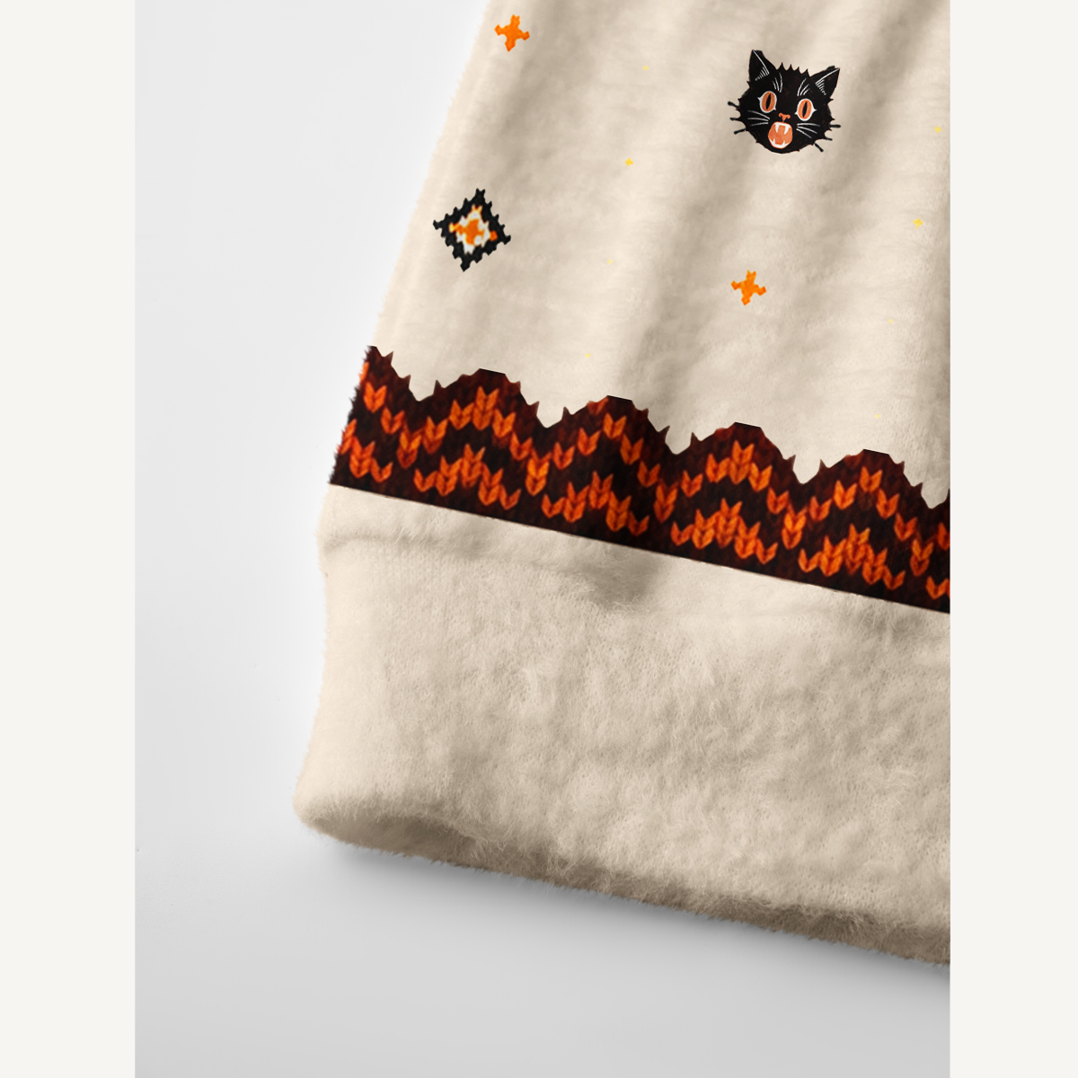 Halloween Pumpkin Art Print Ugly Cardigan Sweaters