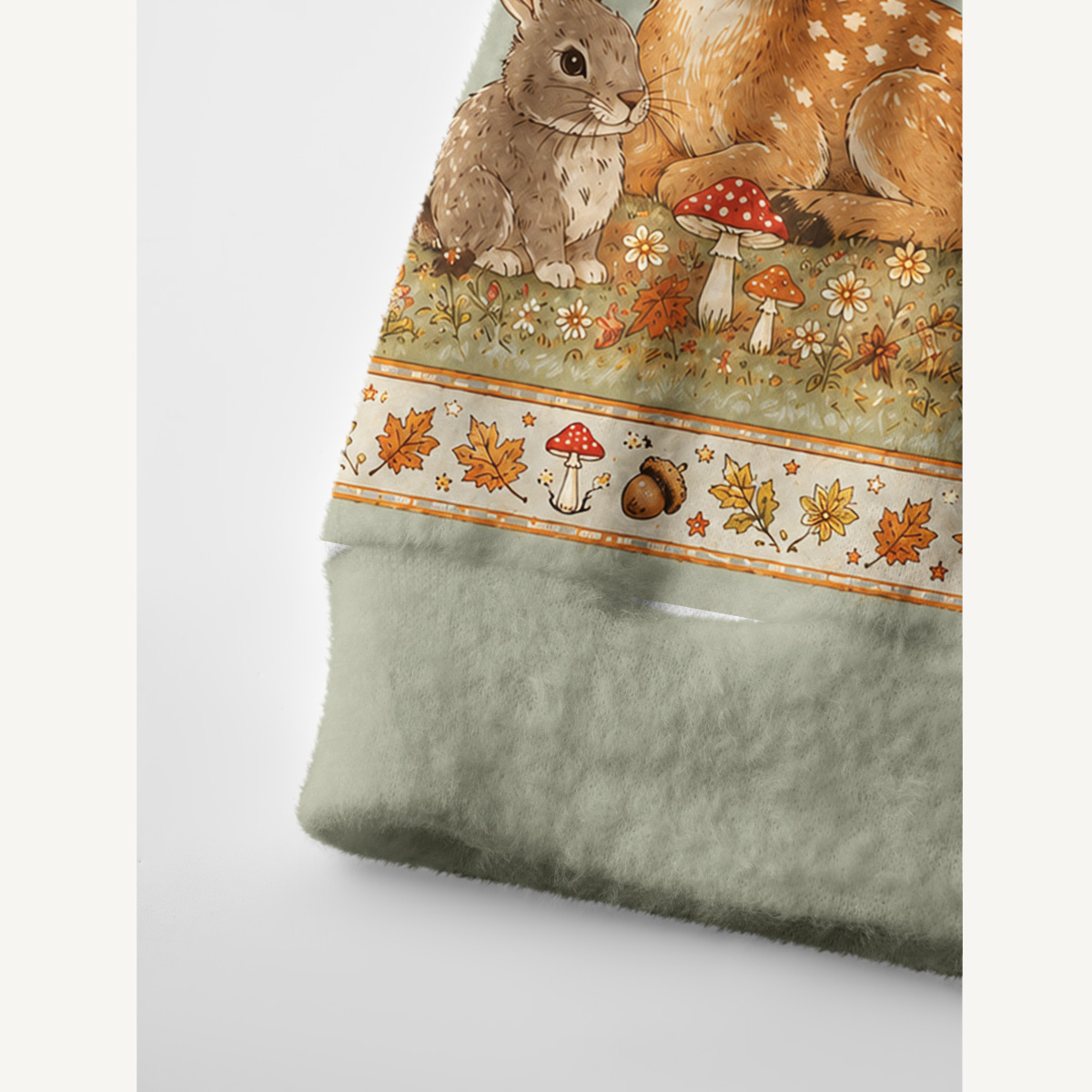 Forest Fawn & Friends Print Ugly Cardigan Sweaters