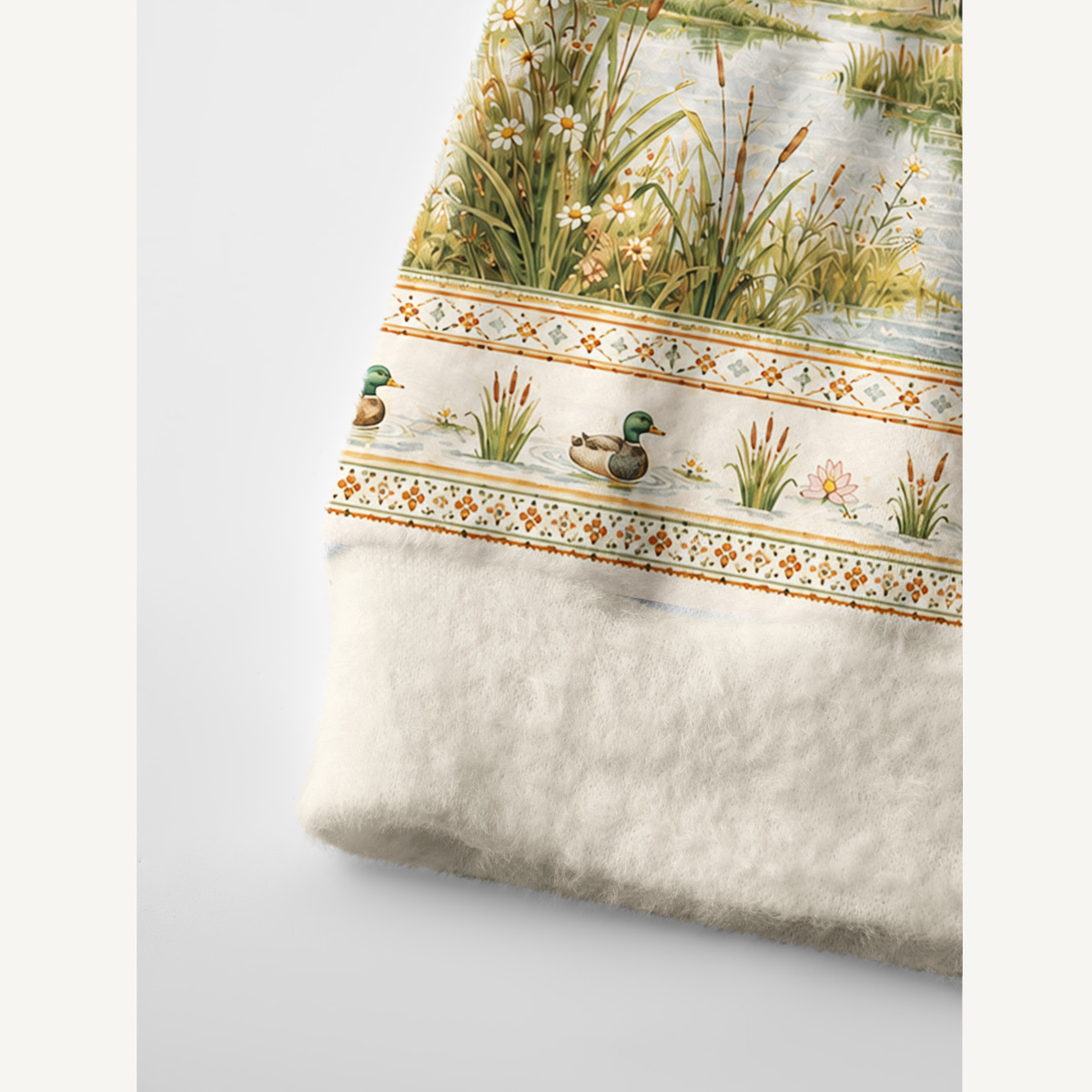 Lakeside Flying Geese Print Ugly Cardigan Sweaters