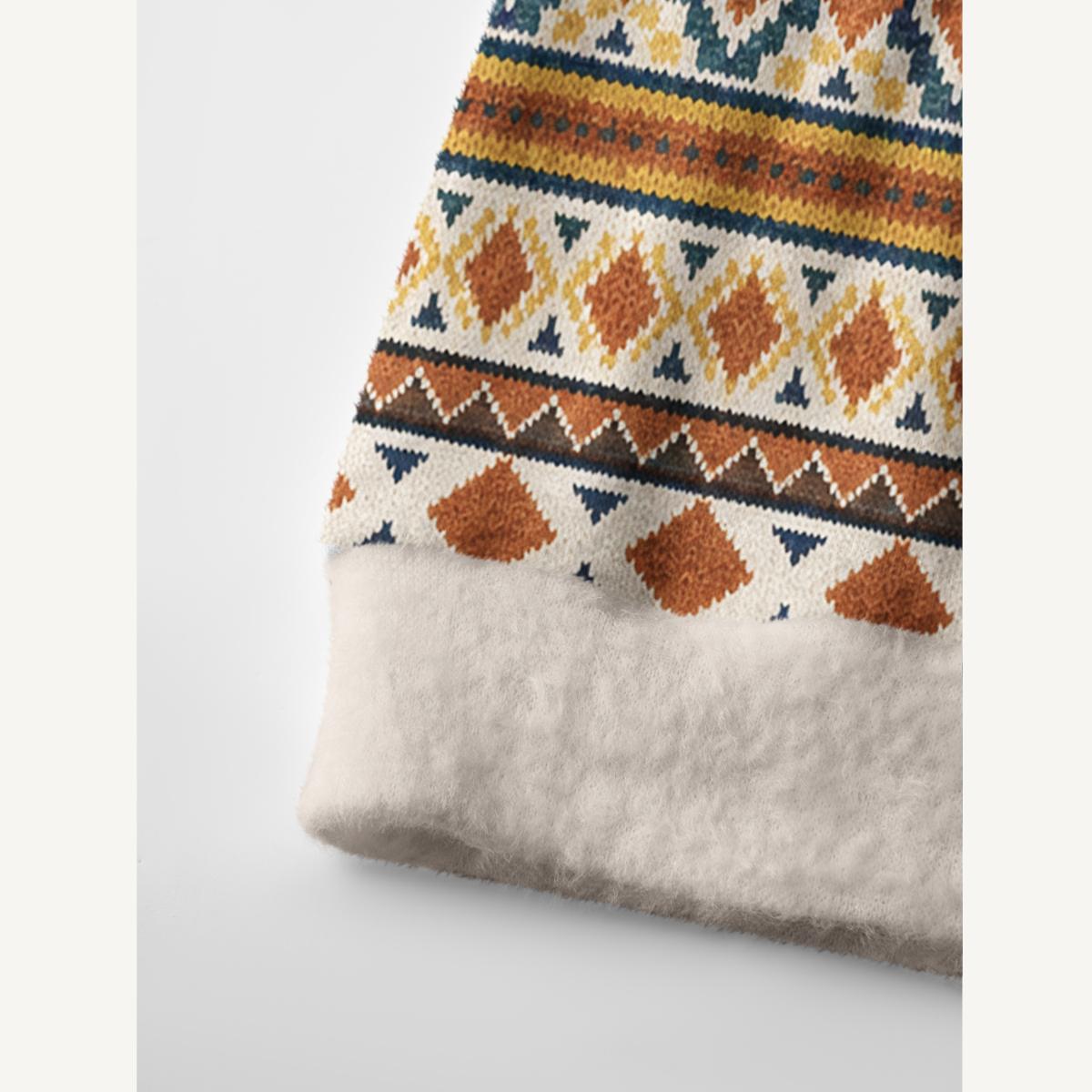 Running Horses Geometric Pattern Ugly Cardigan Sweaters