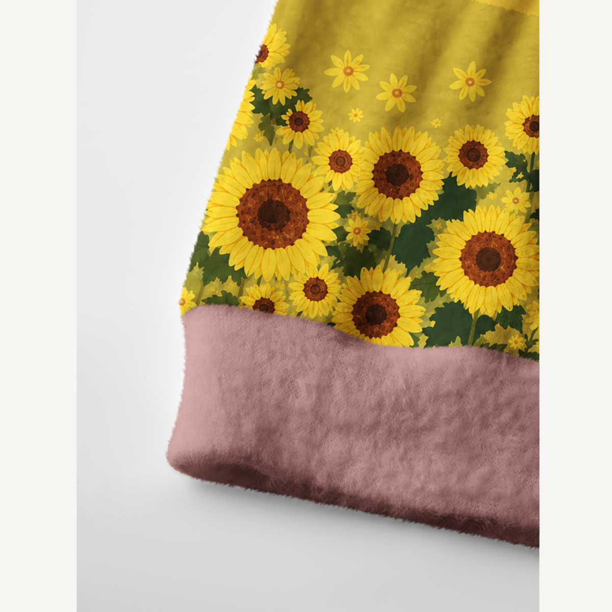Sunflower Meadow Cottage Print Ugly Cardigan Sweaters