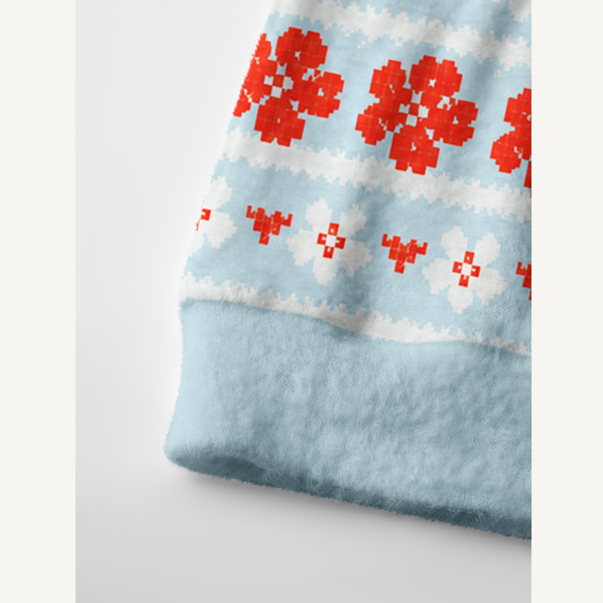 Floral Stripe Apple Flower Ugly Cardigan Sweaters